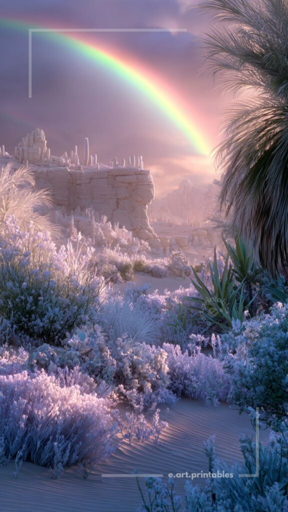 Luminous Fantasy Landscape in Soft Haze