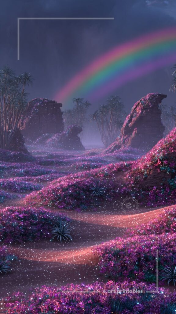 Luminous Fantasy Landscape in Soft Haze
