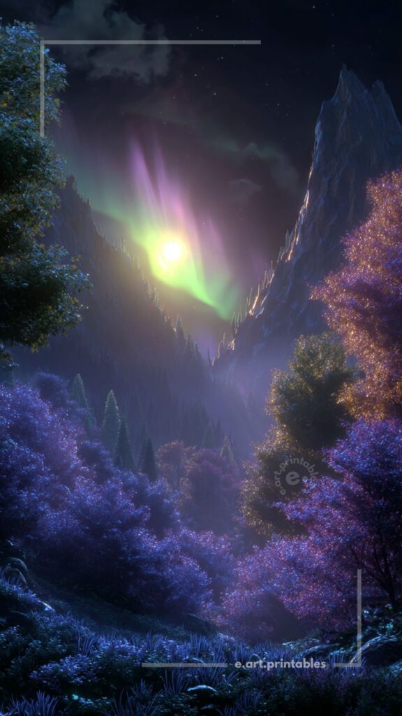 Luminous Fantasy Landscape in Soft Haze