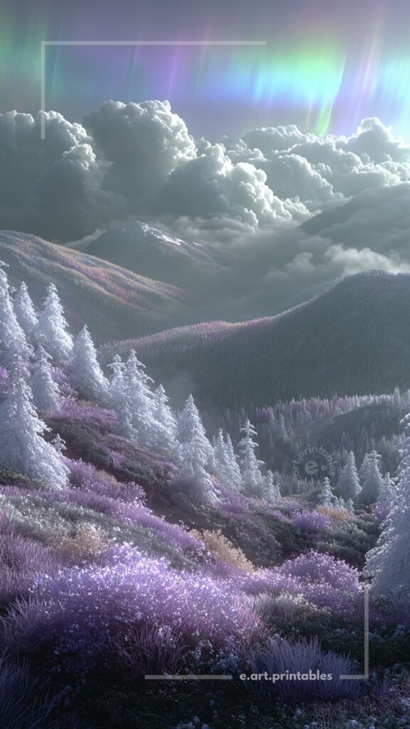 Luminous Fantasy Landscape in Soft Haze