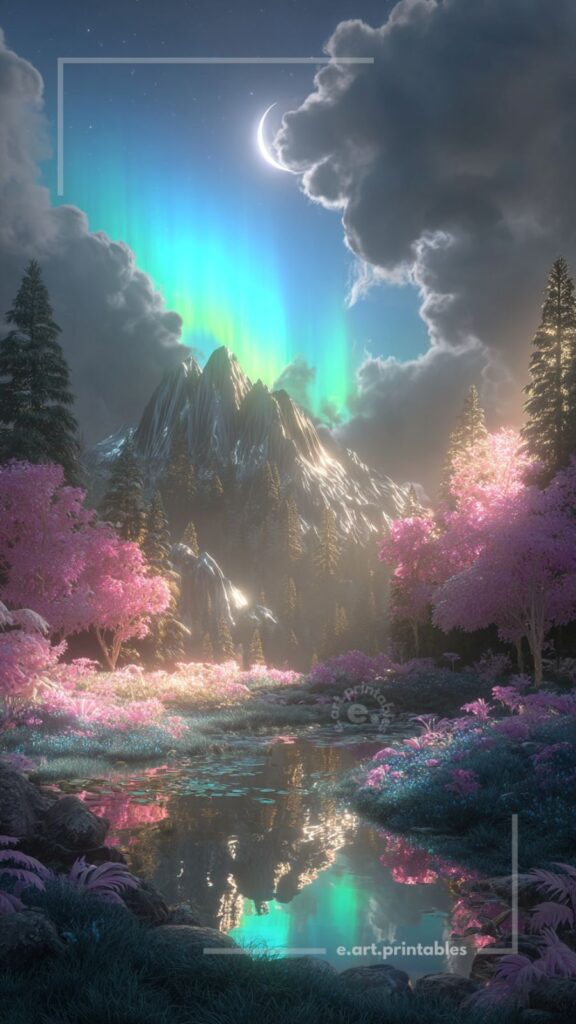 Luminous Fantasy Landscape in Soft Haze