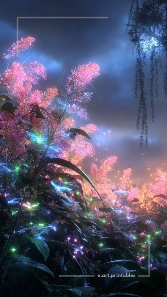 Luminous Fantasy Landscape in Soft Haze