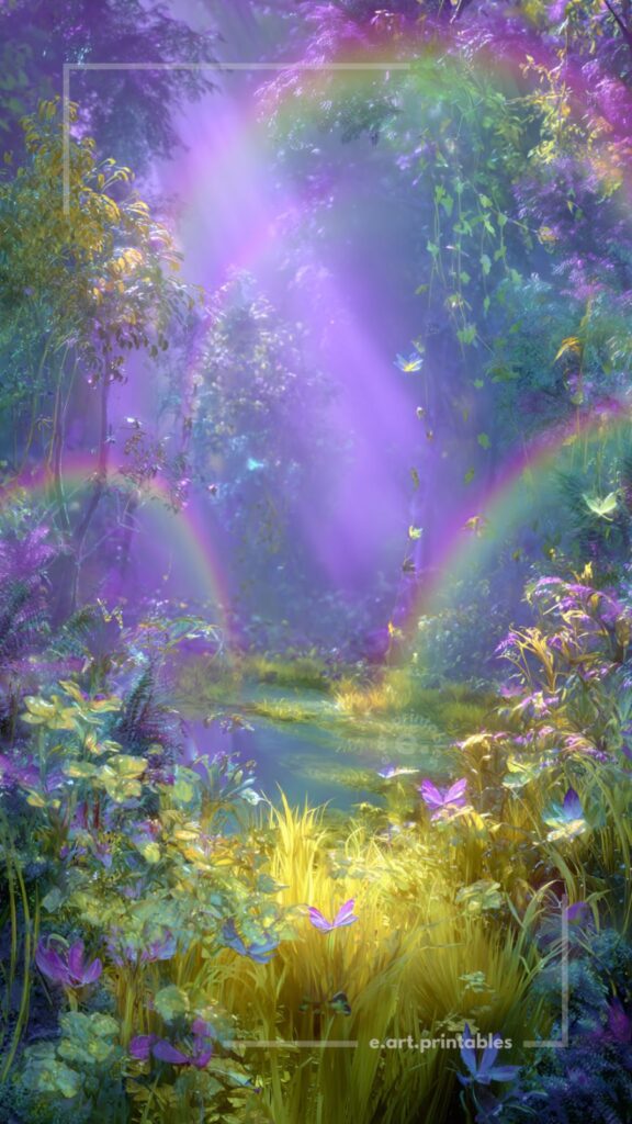 Luminous Fantasy Landscape in Soft Haze