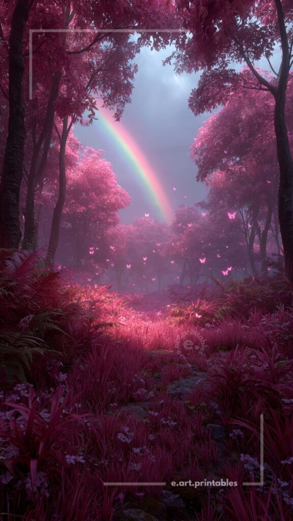 Luminous Fantasy Landscape in Soft Haze