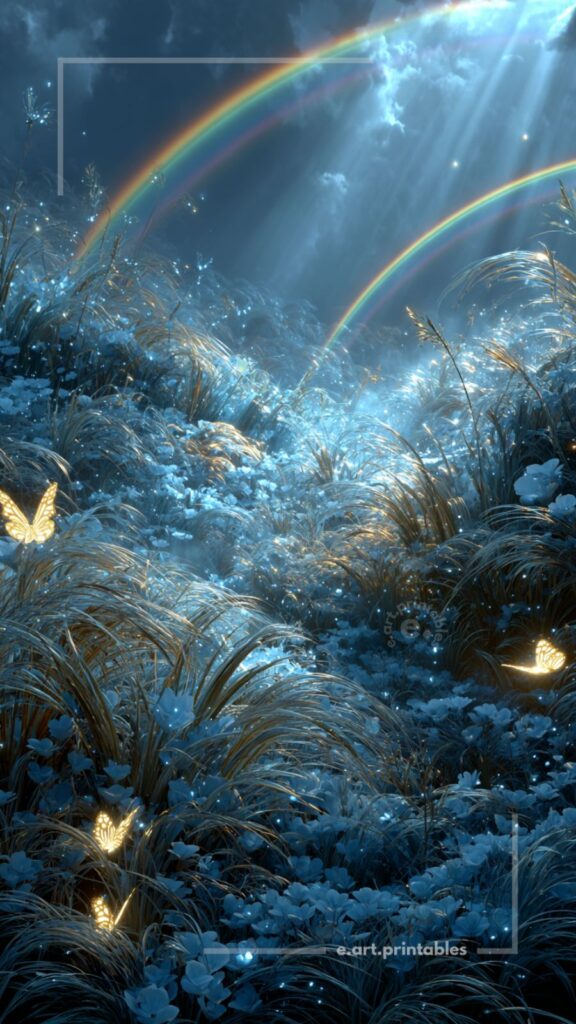 Luminous Fantasy Landscape in Soft Haze