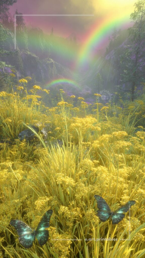Luminous Fantasy Landscape in Soft Haze