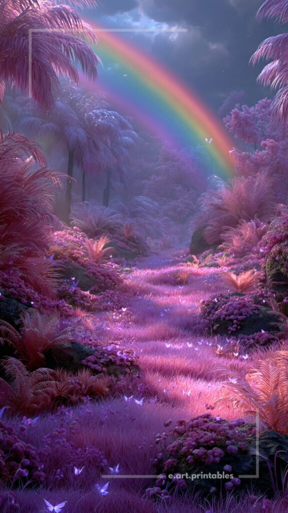 Luminous Fantasy Landscape in Soft Haze