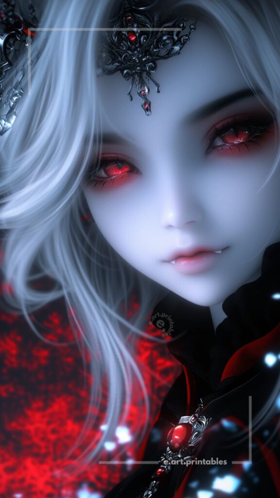 dark fantasy portraits inspired by manga and high-realism styles